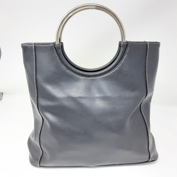 Wilson Leather Handbags - M BUTTER LEATHER BLACK SATCHEL SILVER HARDWARE